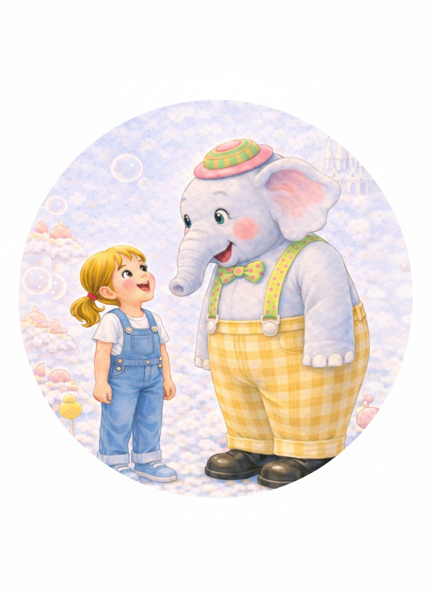 Janey and Elwood the Elephant